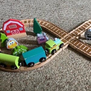Adoreable wooden train set